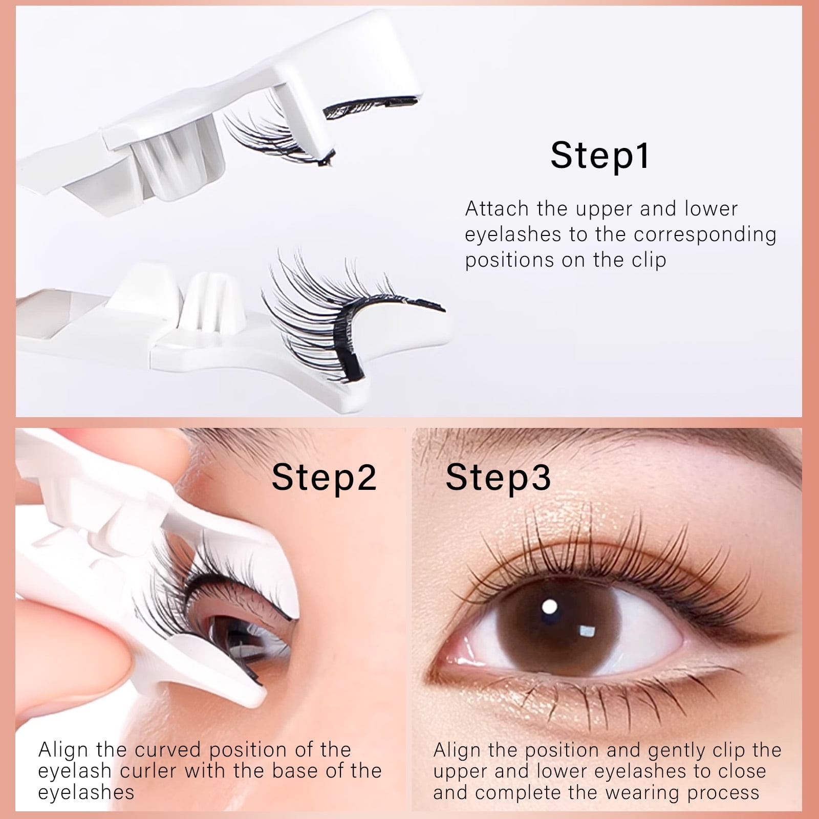 Magnetic Eyelashes Kit - 4 Pairs Reusable Dual Magnetic Lashes with Applicator, Professional Lash Extensions, Natural Look & Lightweight - Long Lasting False Eyelashes for Daily Wear